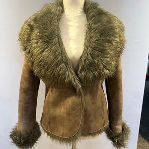 Luii faux fur coat size medium